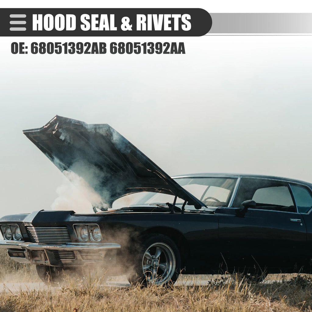 Front Bumper Hood Seal with Rivets for Dodge Challenger (2008–2023)