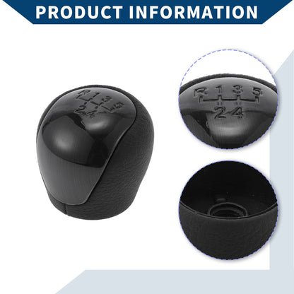 5 Speed Manual Gear Shifter Knob for Hyundai Elantra (2009–2012) Black Plastic