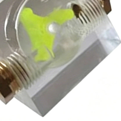 Water Cooling Flow Meter for DIY PC Loop Monitoring (Clear Acrylic Body)