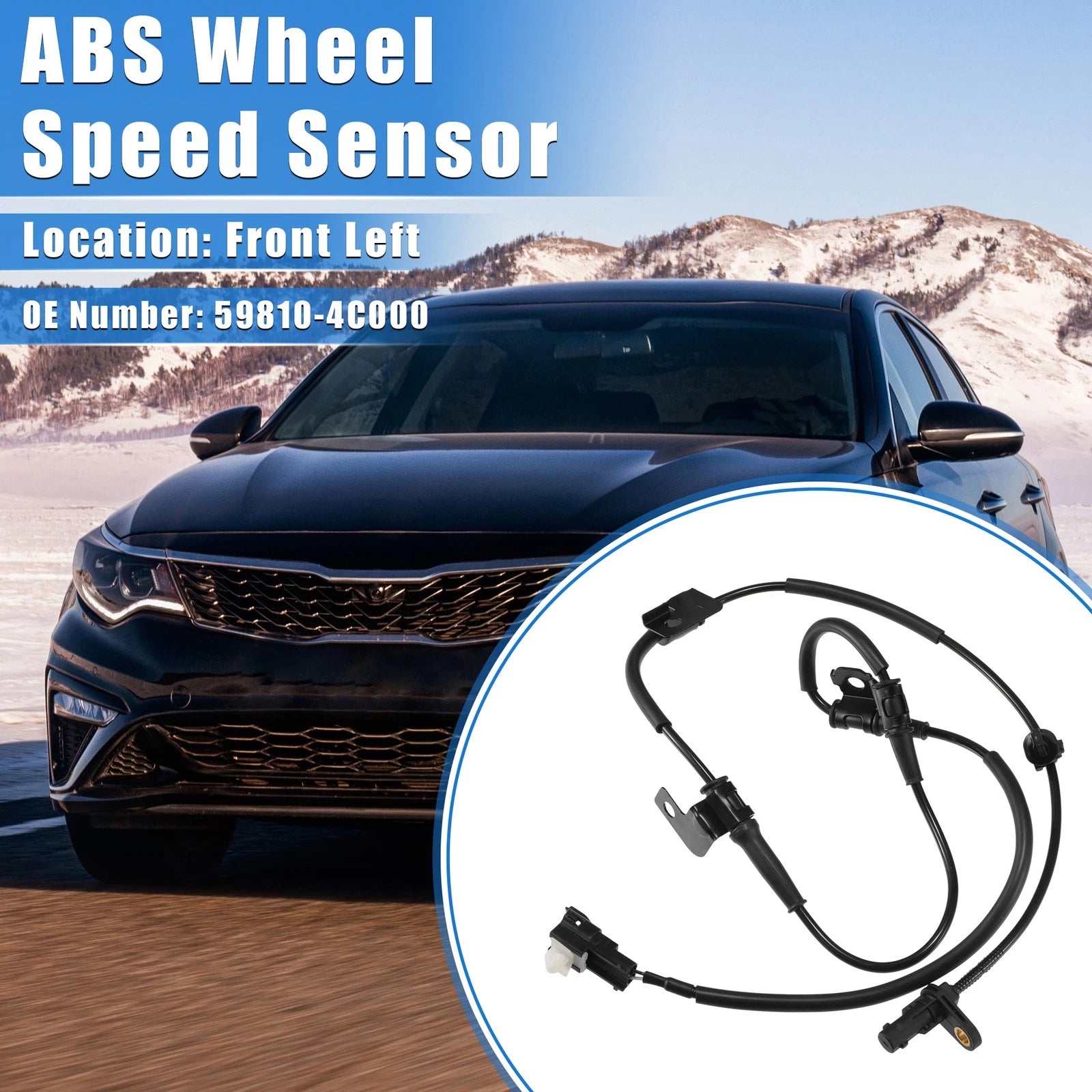 ABS Wheel Speed Sensor for Kia Optima (2012–2016) Front Left No. 59810-4C000