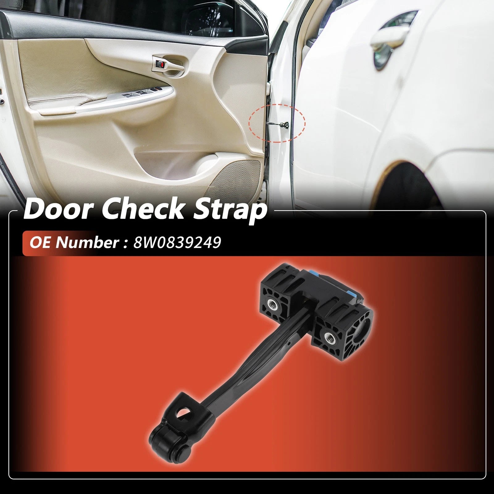 Rear Door Check Strap Replacement for Audi A4 S4 (2015–2021)