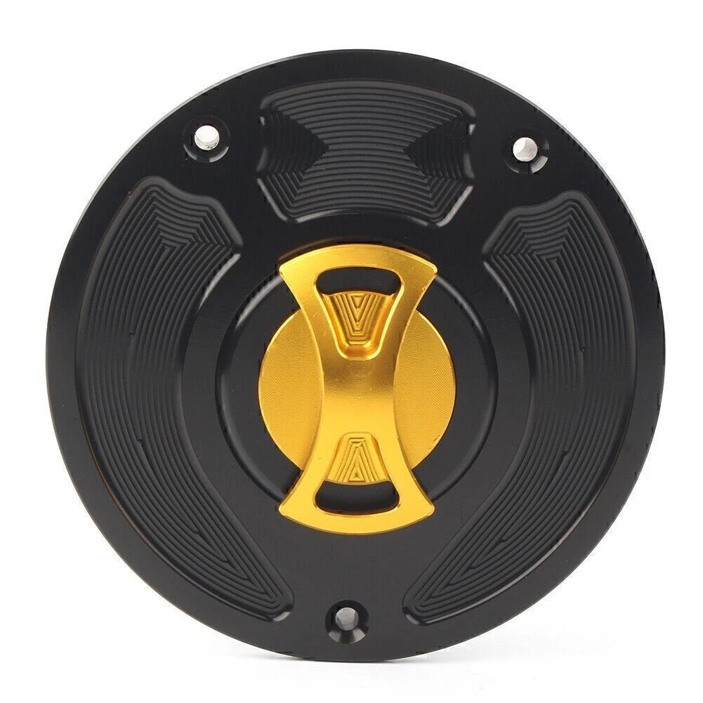 Keyless Gas Fuel Tank Cap Cover for Honda CBR1000RR Fireblade (2000–2019) - Yellow