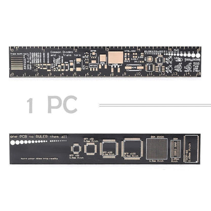 15cm Multifunctional PCB Ruler for Resistors, Capacitors, ICs