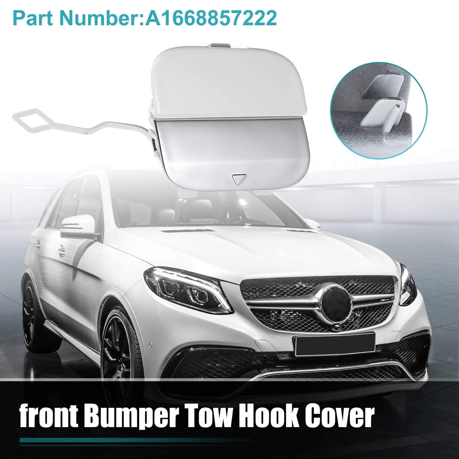 Front Tow Hook Cover Replacement for Mercedes-Benz GLE 63 (2016–2019)