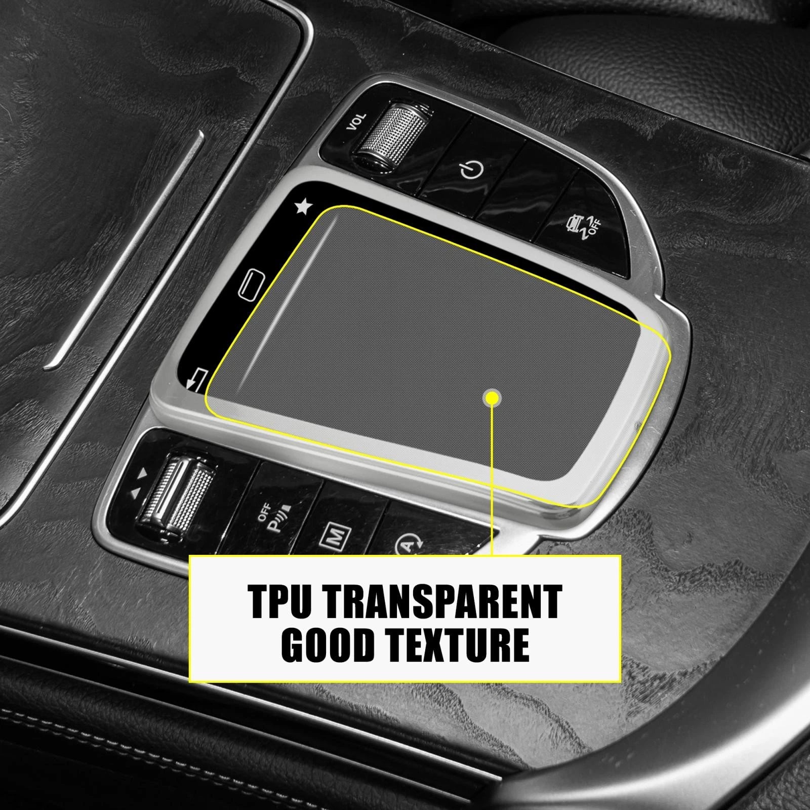 Media Multimedia Protector Cover TPU for Mercedes-Benz GLC (2016–2019)