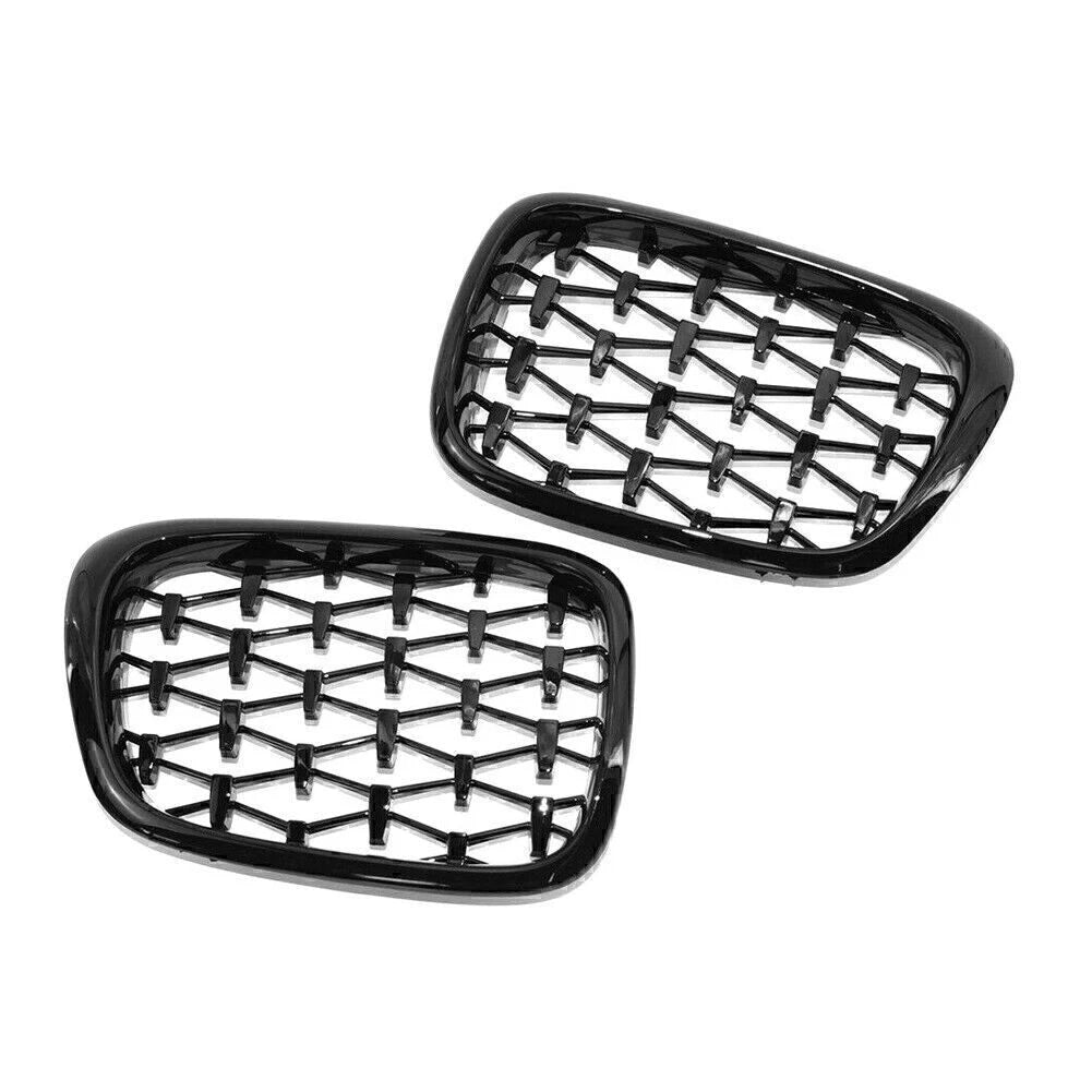 Gloss Black Front Kidney Grille for BMW E39 5-Series (1999–2003)