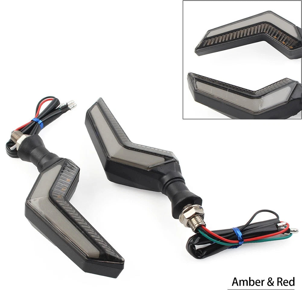 2X LED Indicator Lights for Honda Motorcycle (Amber DRL)