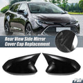 Rearview Mirror Cover Overlay Gloss Black Pair for Toyota Corolla (2020–2023)