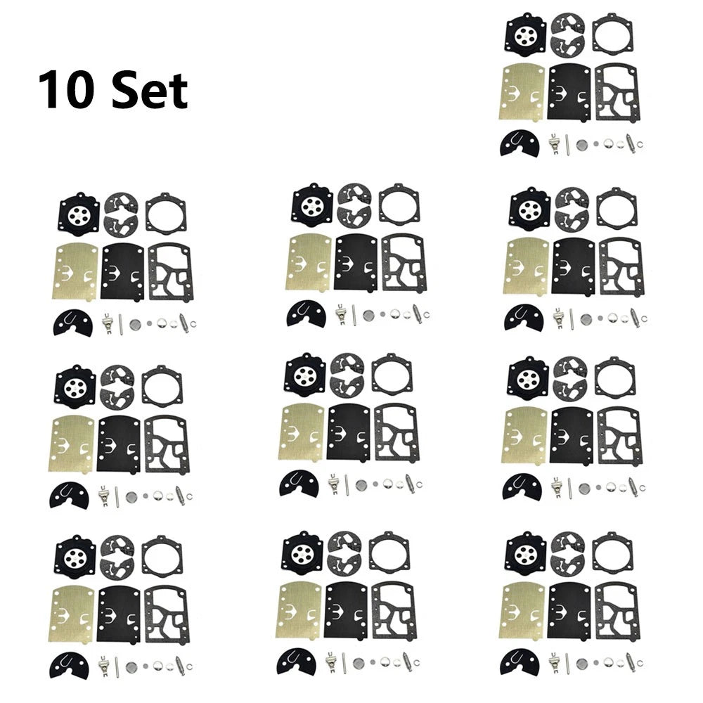 Set of 10 Carburetor Rebuild Kits for Walbro WB WB-24 WB-25 WB-32 WB-33