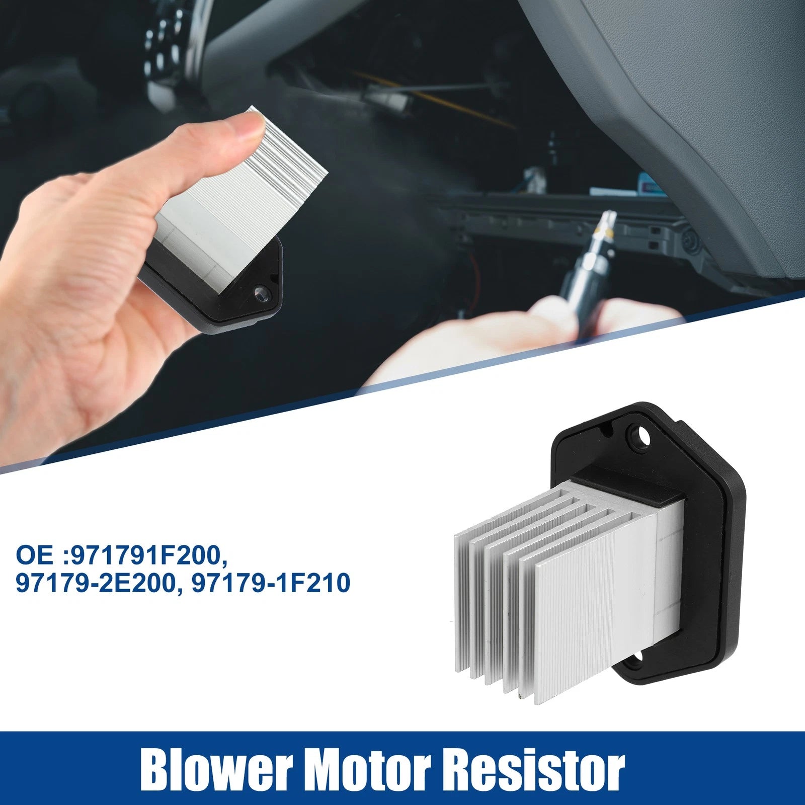 Blower Motor Resistor Replacement for Hyundai Tucson (2016–2021) Black