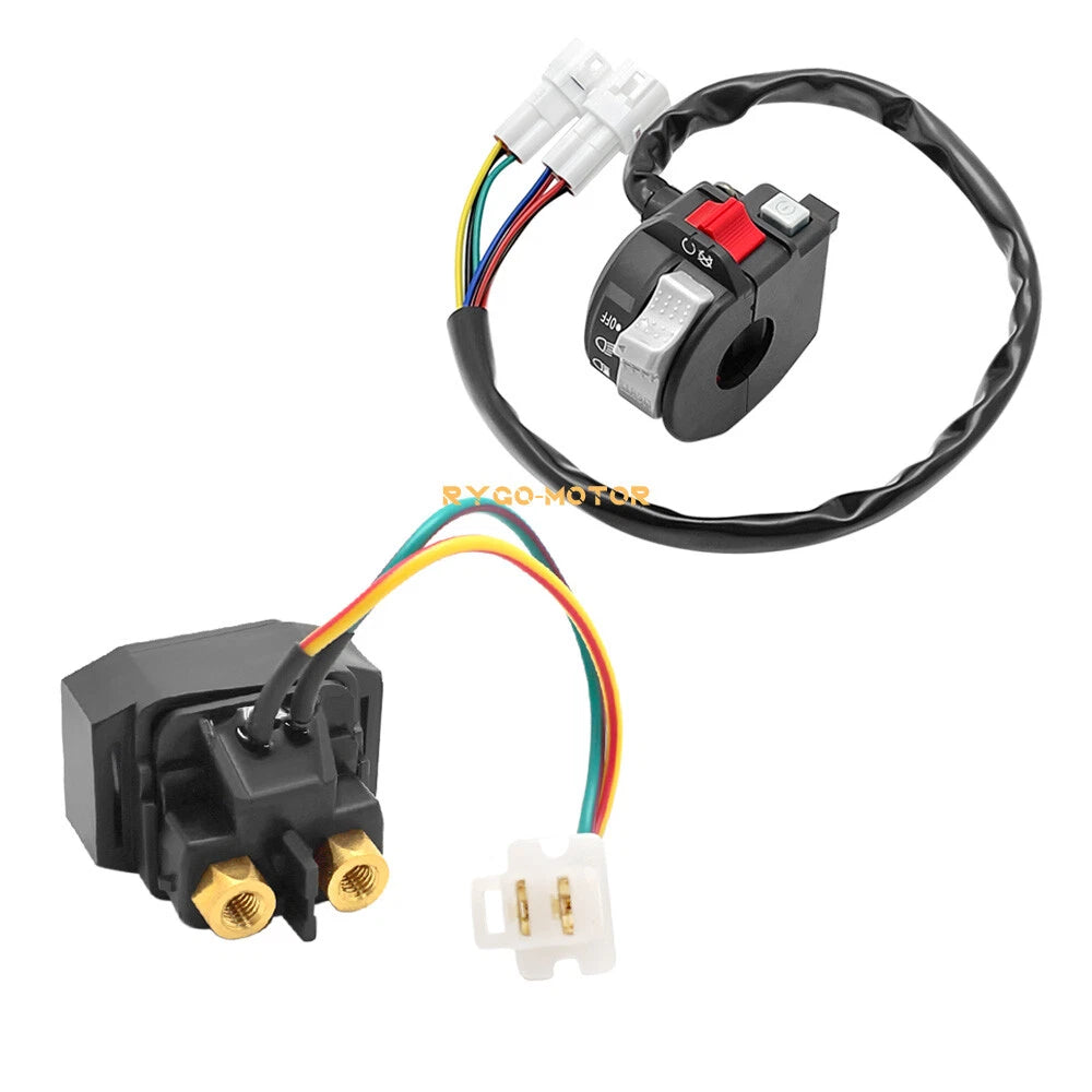 Start Stop Switch & Starter Solenoid Relay for Yamaha Warrior 350 (2000–2004)