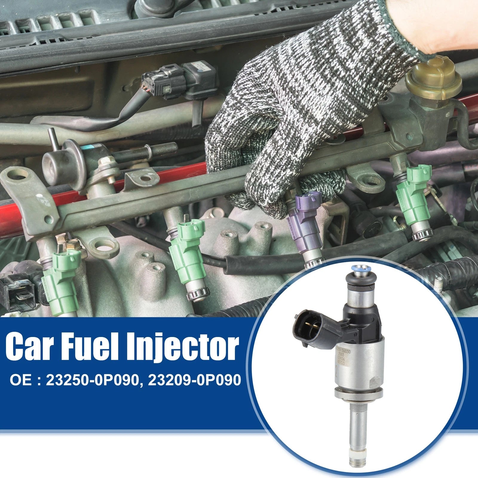 4PCS Fuel Injector Nozzle Replacement for Lexus RC200t (2016–2016)