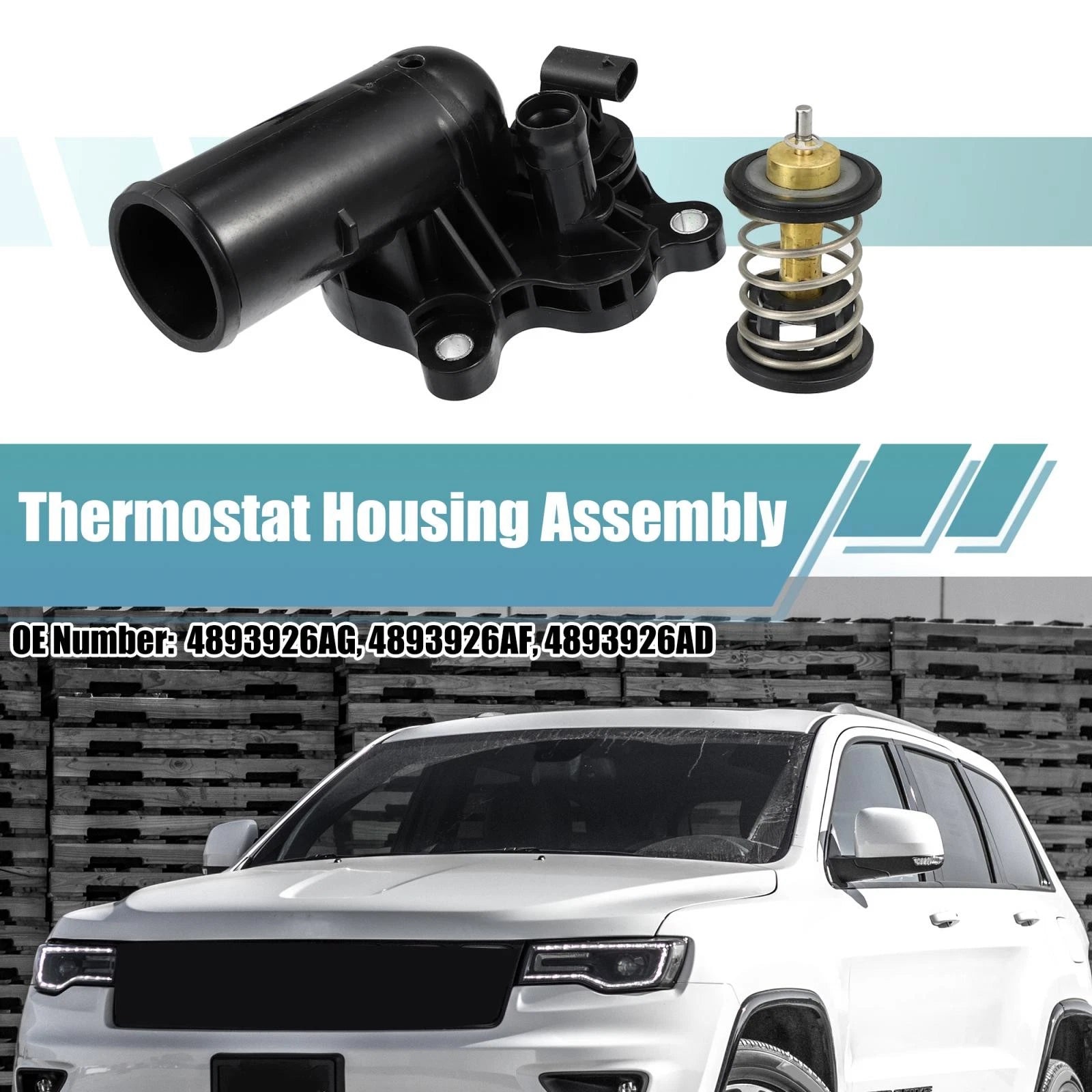 Engine Coolant Thermostat Housing Assembly for Jeep Wrangler (2018–2019)