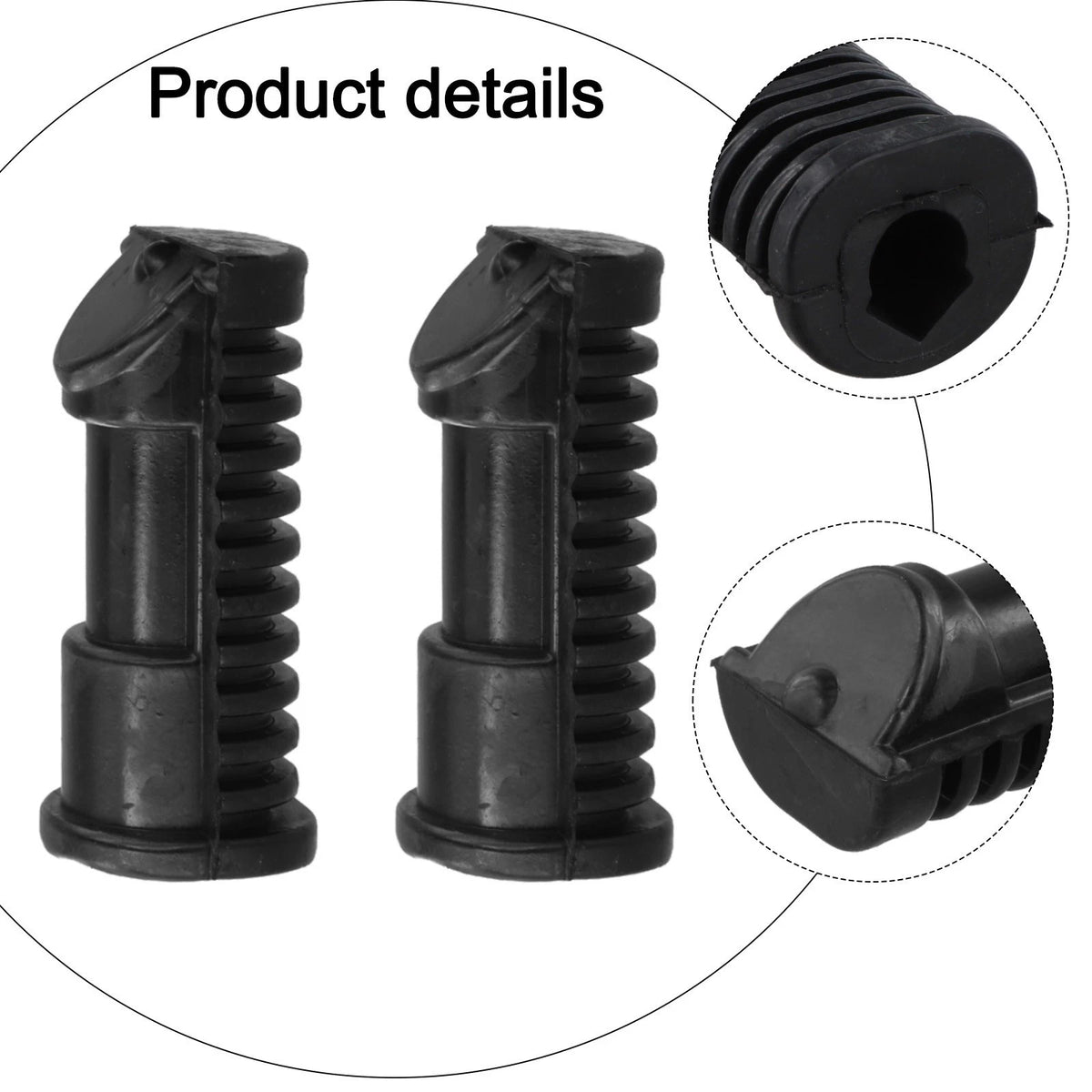 Foot Peg Rest Set for Honda CB350 K0 K2 (1968–1973) Rubber OEM