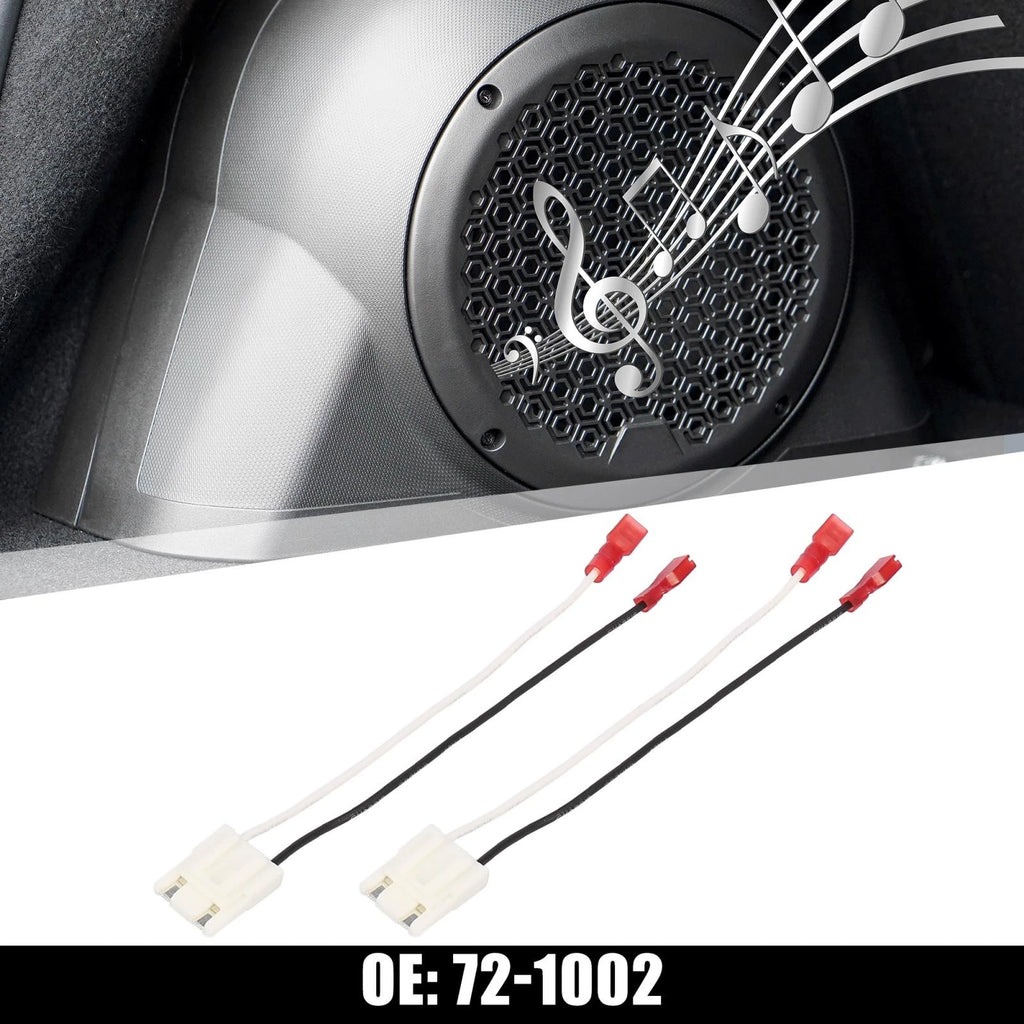 2pcs Speaker Connector Harness Adapter Replacement for Jeep Dodge 1984–2002