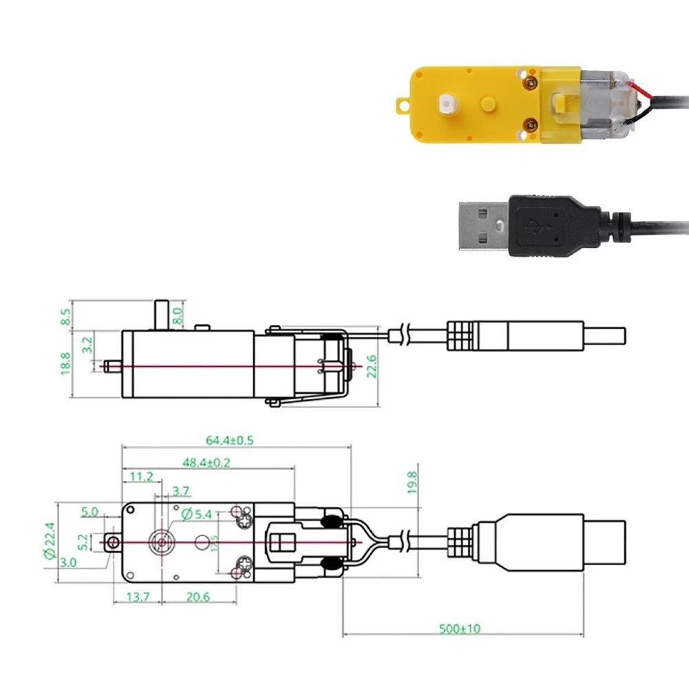 LA001 Gear Motor for Automation Projects (Single-axis)