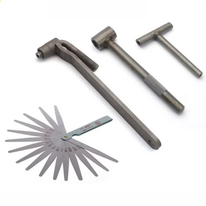 3 Wrench Motorcycle Valve Adjustment Tool Set - Stainless Steel Feeler