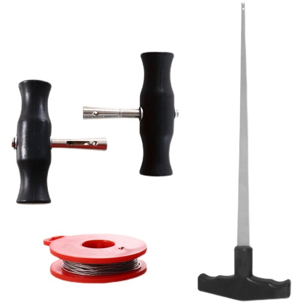 4-Piece Windshield Removal Tools Kit with Wire Saw for Automotive