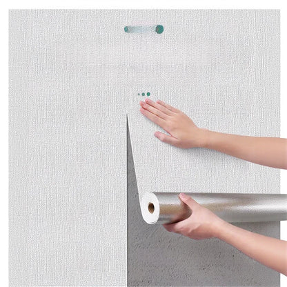 Aluminum Foil and Linen Roll Sticker for Home Wall (Temperature Regulation)