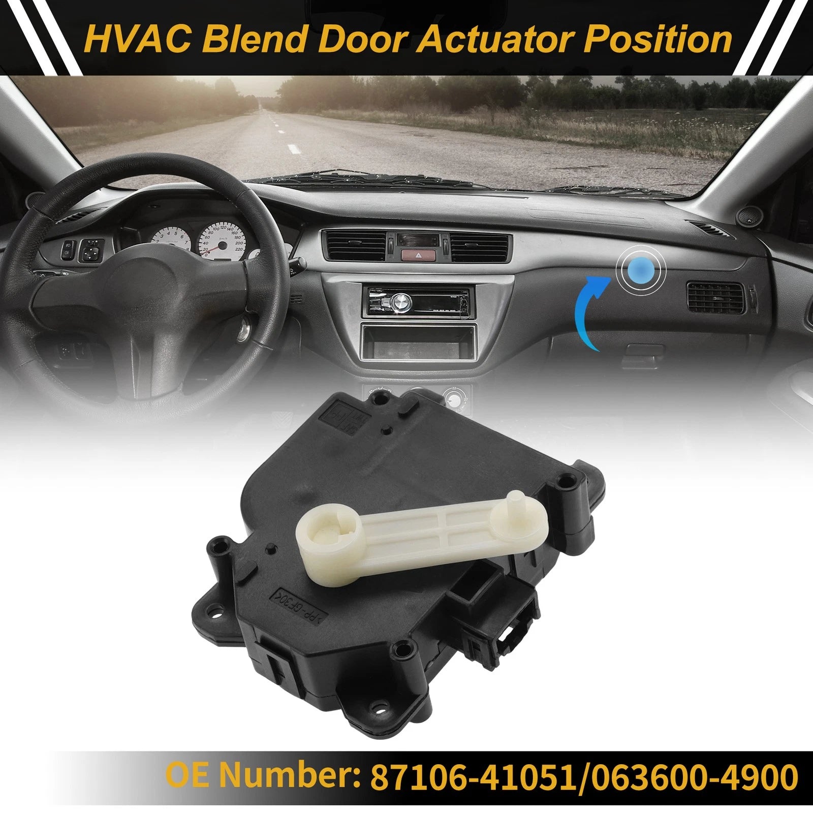 HVAC Heater Blend Door Actuator Replacement for Toyota Camry (2007–2011)