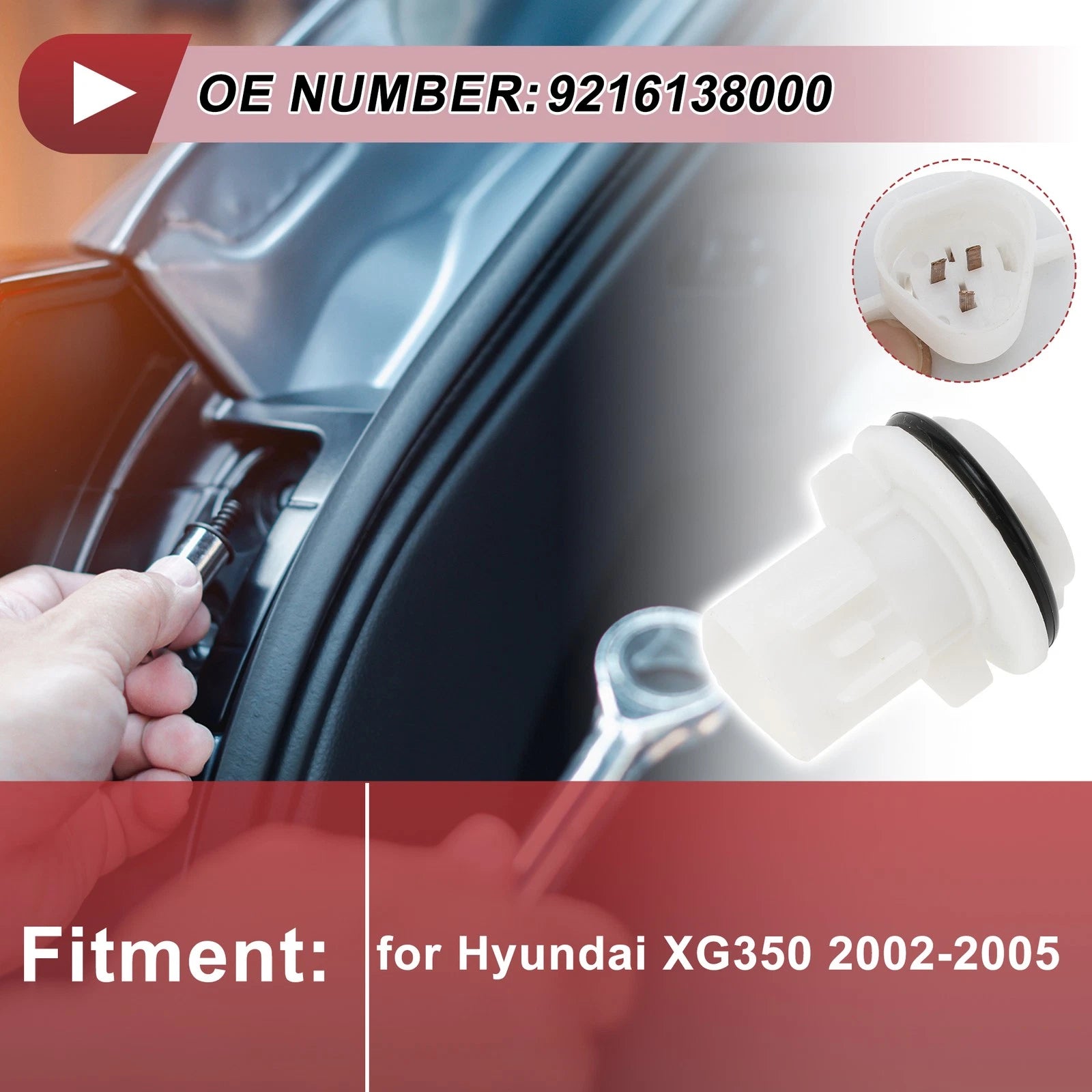 Headlight Bulb Socket Replacement for Hyundai XG350 (2002–2005)