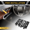 Door Window Switch Panel Cover Set for Toyota Tundra (2022–2024)