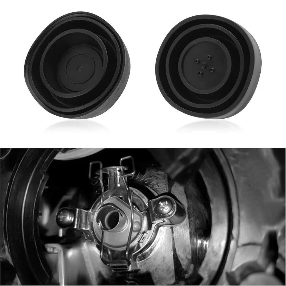 2X Rubber Headlight Dust Cover for 2.5" 2.75" 3.5" 4" (Universal)