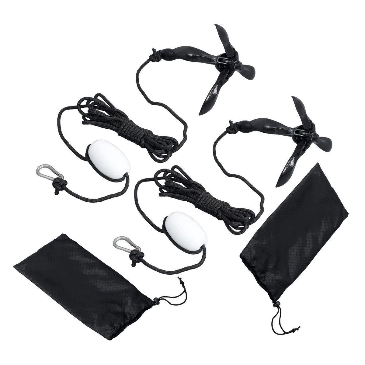 2X Folding Kayak Anchor Set for Grapnel Boat (0.7KG)