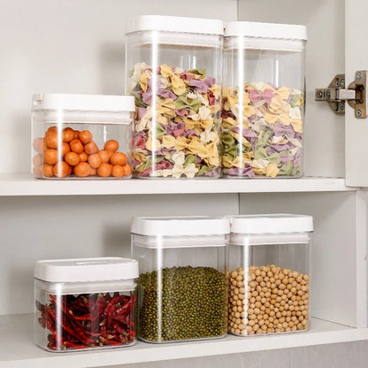 Clear Food Storage Container with Airtight Seal for Pantry Organization