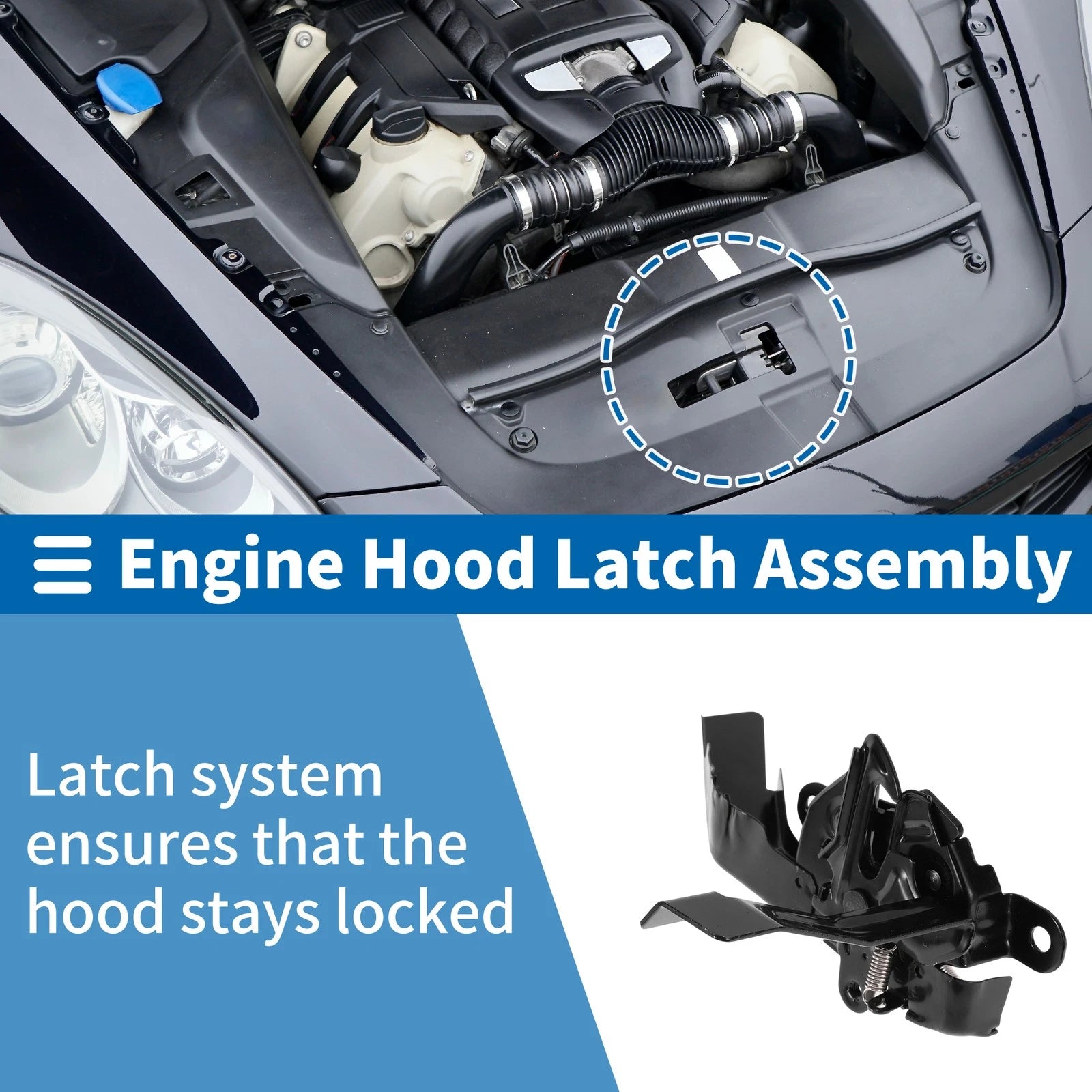 Hood Latch Assembly Replacement for Toyota Fortuner 2016–2022