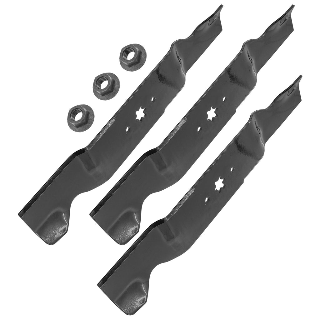 Deck Blades with Nuts for Troy-Bilt Mustang XP 54 inch (2017–2024)