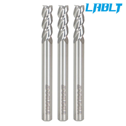 3X 3/16" 3 Flute Regular Carbide End Mill - 9/16" LOC, 2" Overall Length