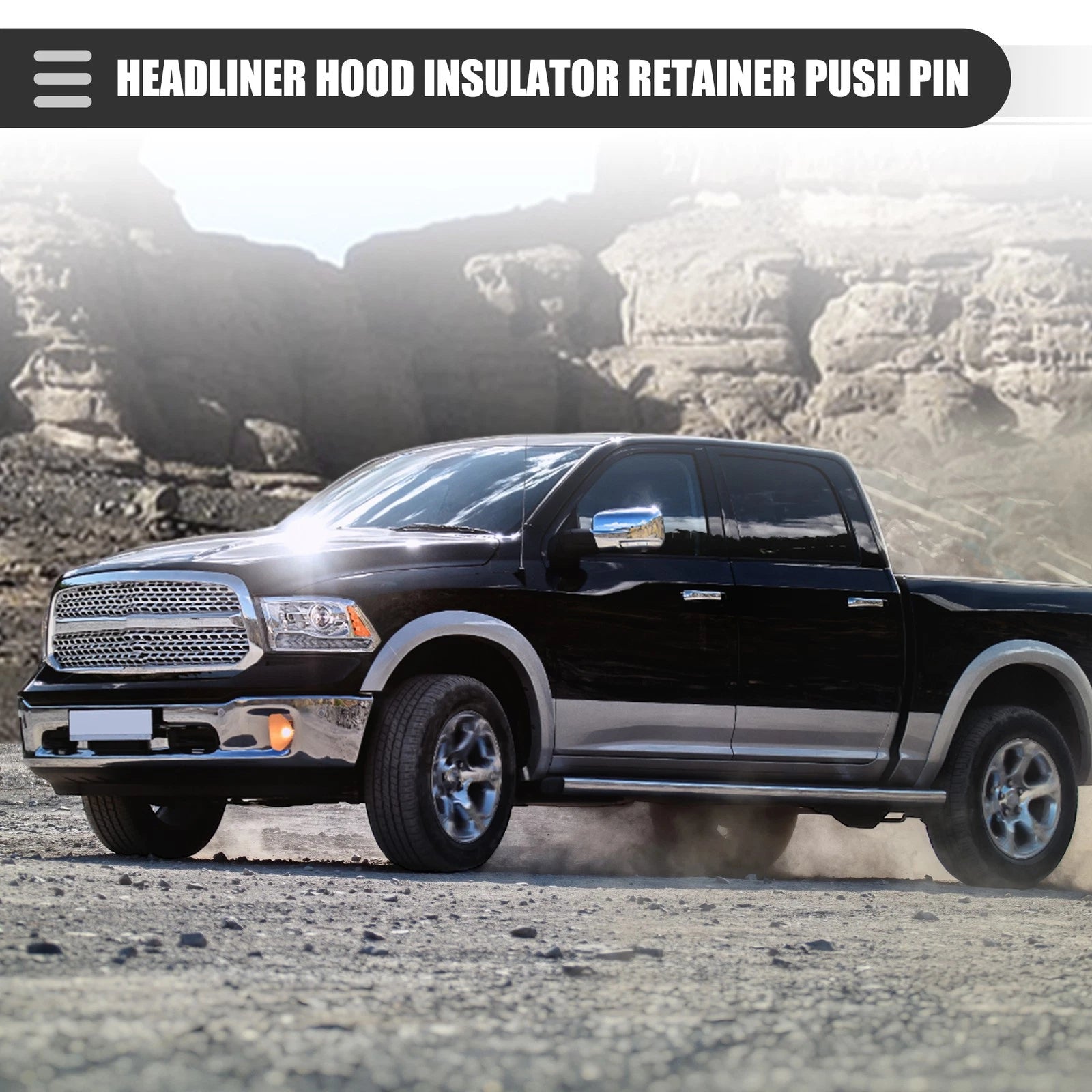 Headliner Hood Insulator Retainer Push Pin Clips (20 Pcs) for Dodge (2005–2015)