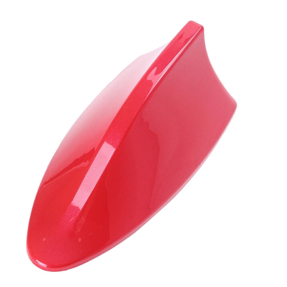 Shark Fin Roof Antenna for Universal Vehicles (FM/AM, Red)