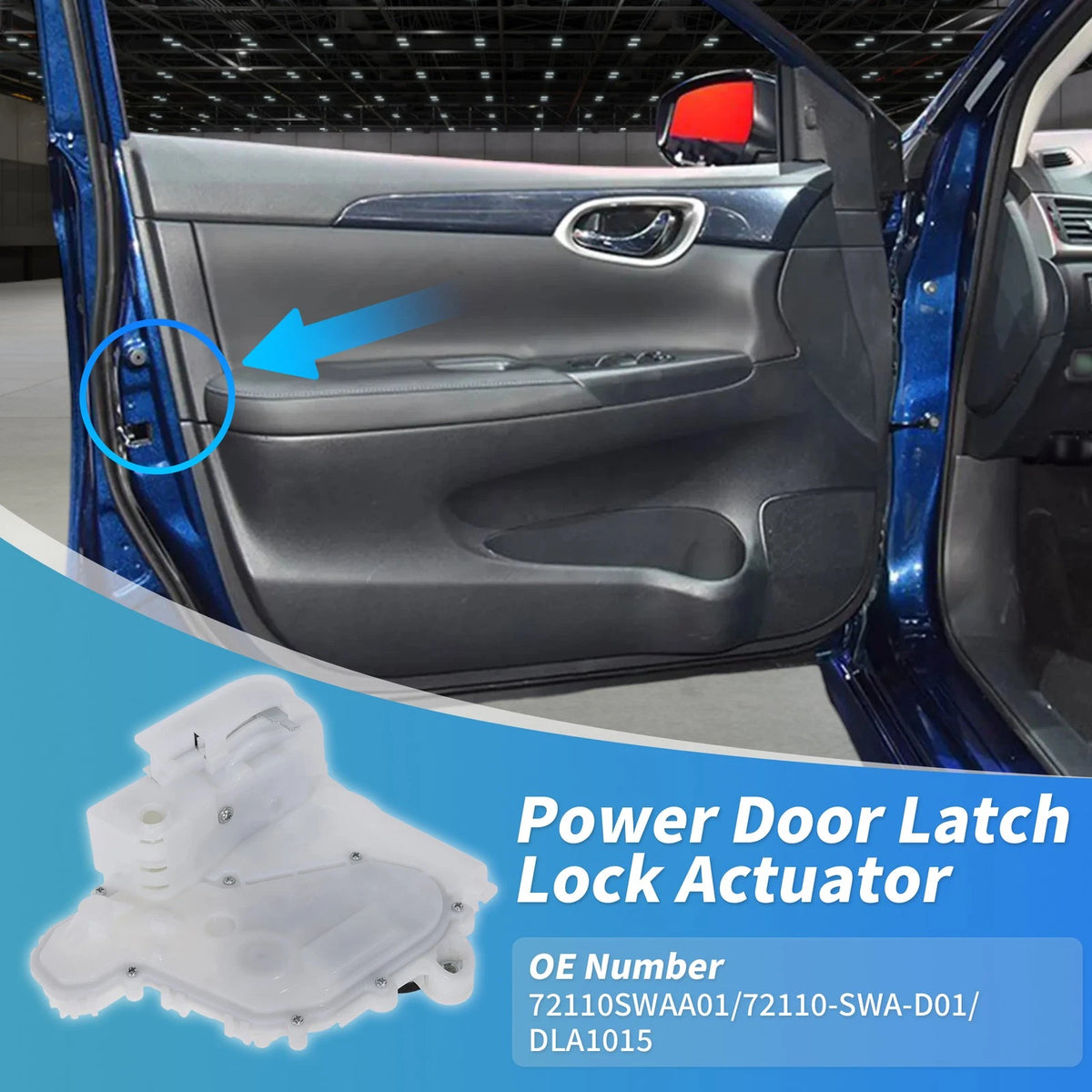 Front Right Power Door Lock Actuator 72110SWAA01 for Honda CR-V (2007–2011)