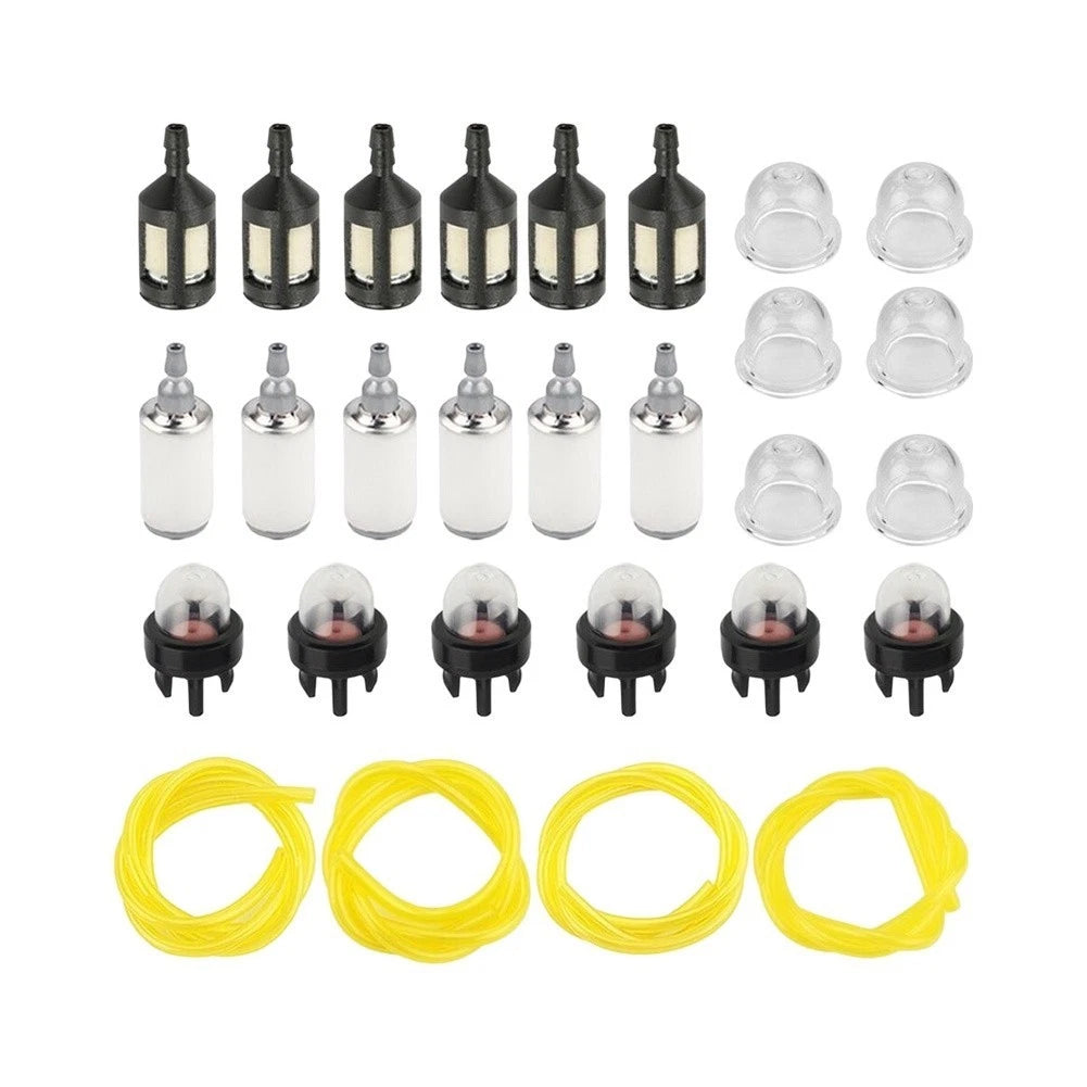 28Pcs Fuel Line Set with Filters for Small Engine Primer Bulbs Replacement