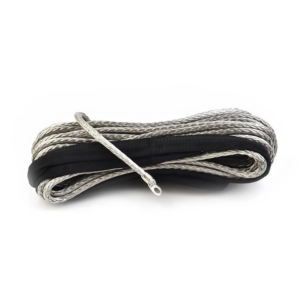 Winch Rope ATV Cable for Motorcycles (Portable, Gray)