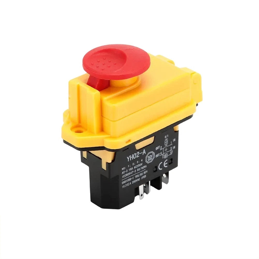 Electromagnetic Switch 5 Pin 250VAC 18A for Industrial Safety Stop