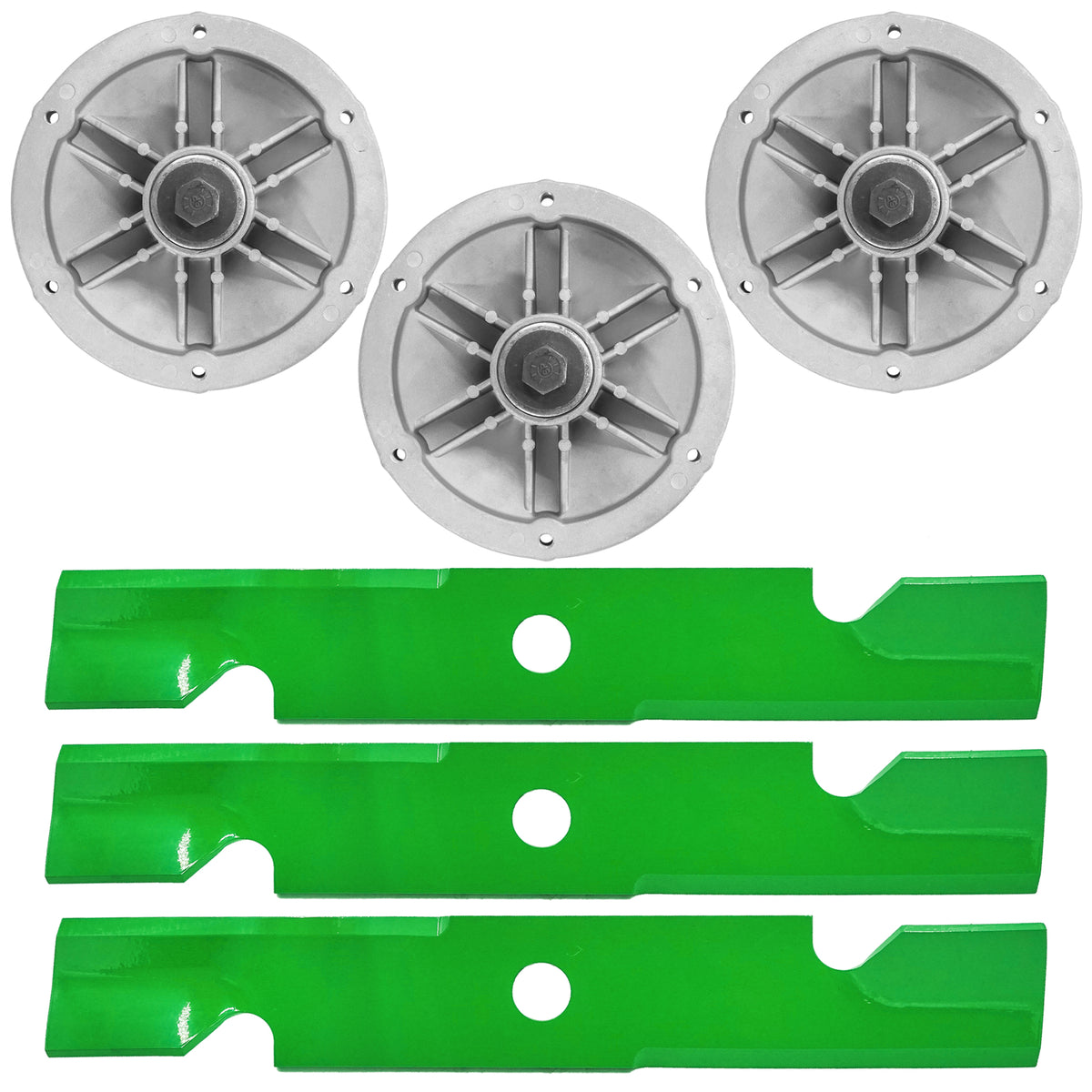 Deck Spindles with Blades Heavy Duty for Exmark QST22BE482 (2022–2023)