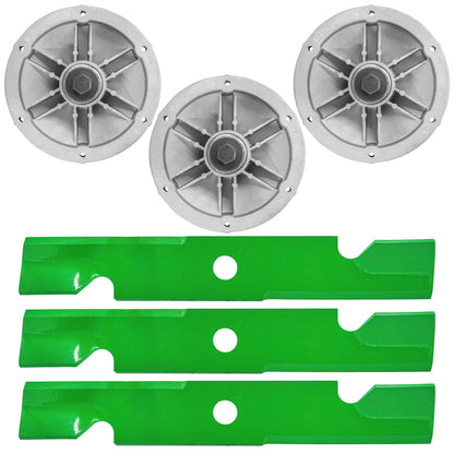 Deck Spindles with Blades Heavy Duty for Exmark QST22BE482 (2022–2023)