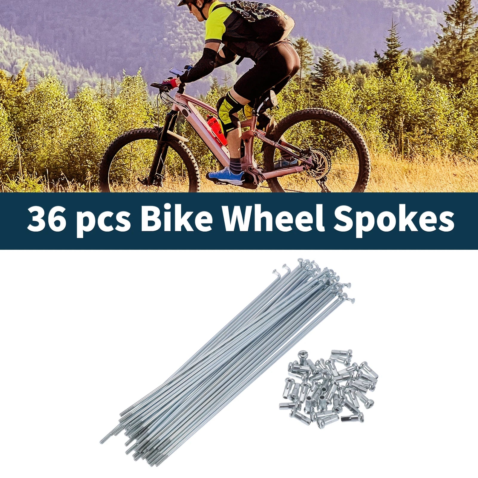 Bicycle Spokes Nipple Set 45 Steel Galvanized for Universal (2000–2025)