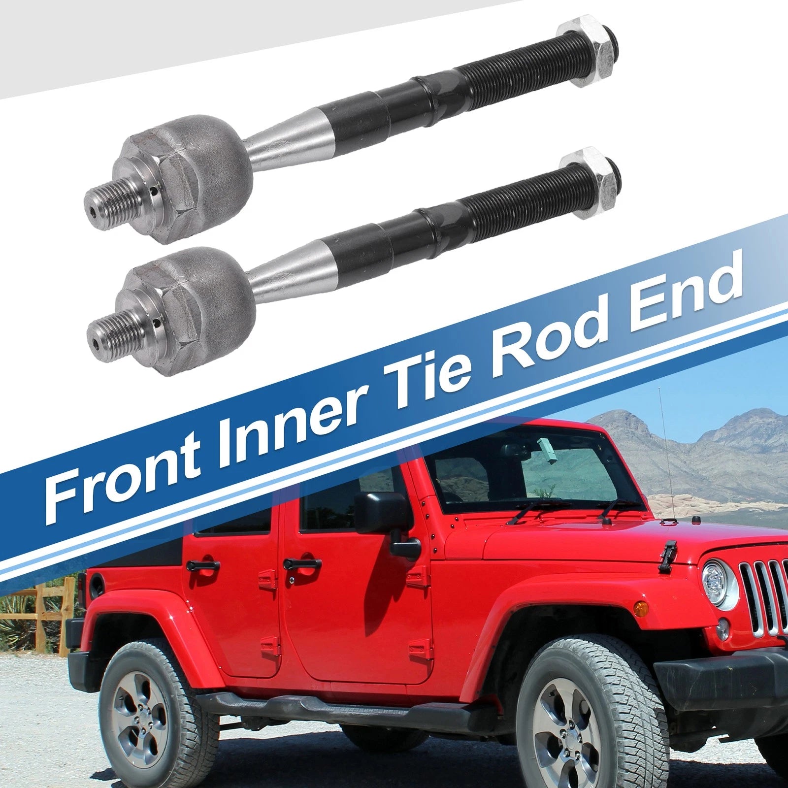 2pcs Front Inner Tie Rod End Links Replacement for Jeep Grand Cherokee (2011–2015)