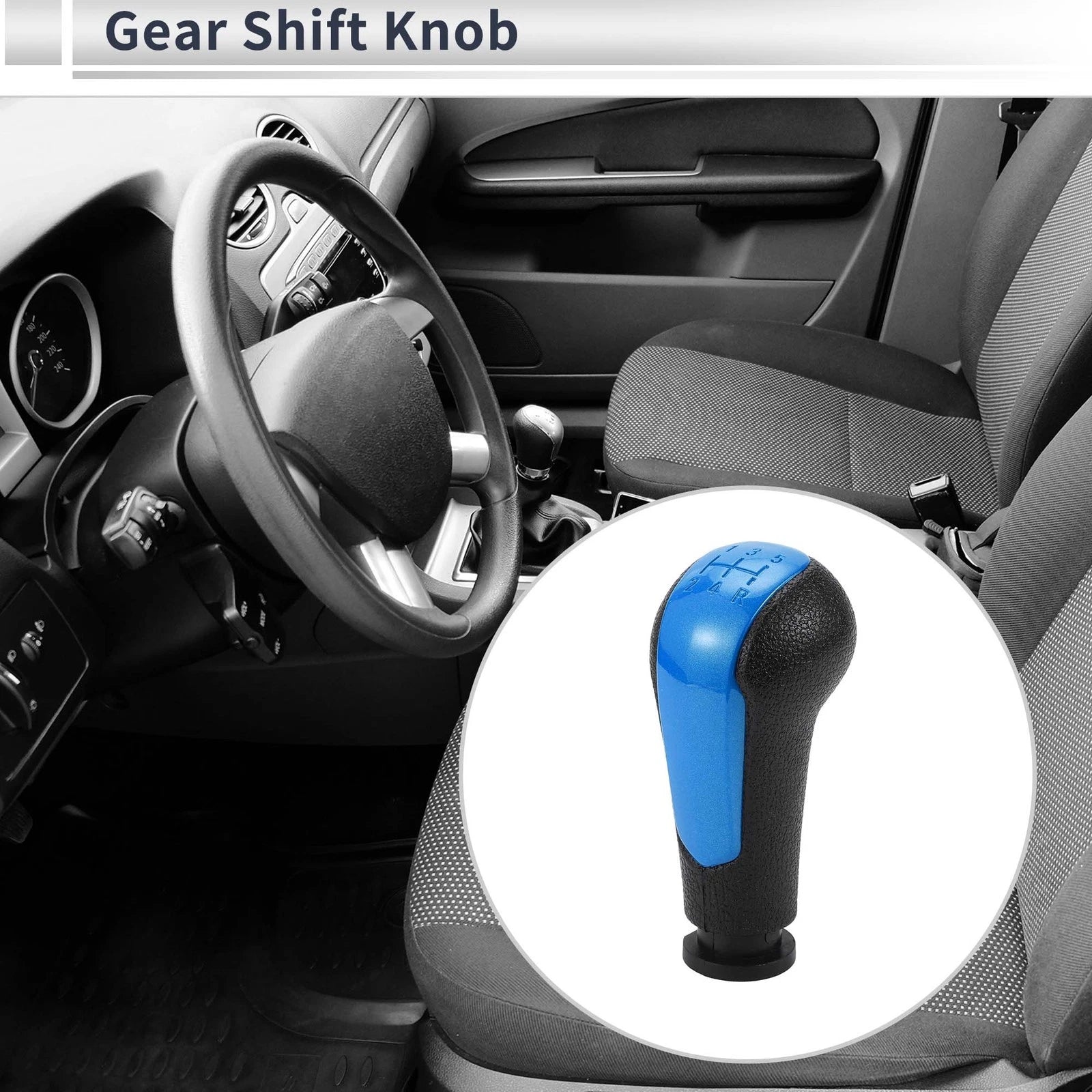 5 Speed Shift Knob Replacement for Chevrolet Spark Plastic Stick Shifter (2013–2018)