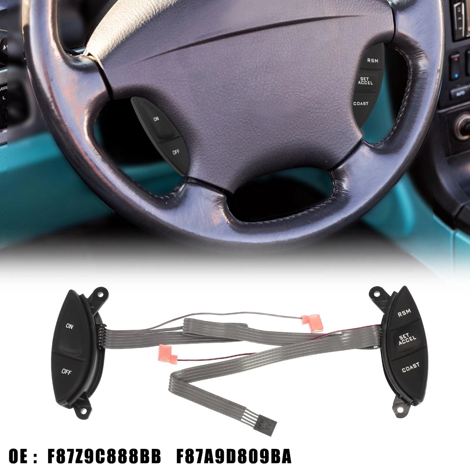 1 Pair Cruise Control Switch for Ford F150, Ranger (1998–2015)