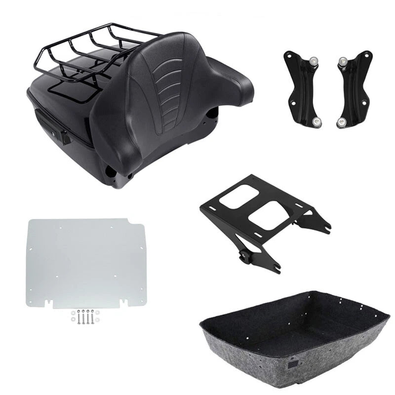 Trunk Backrest Mount Rack Docking Plate for Harley Touring (2014–2026)