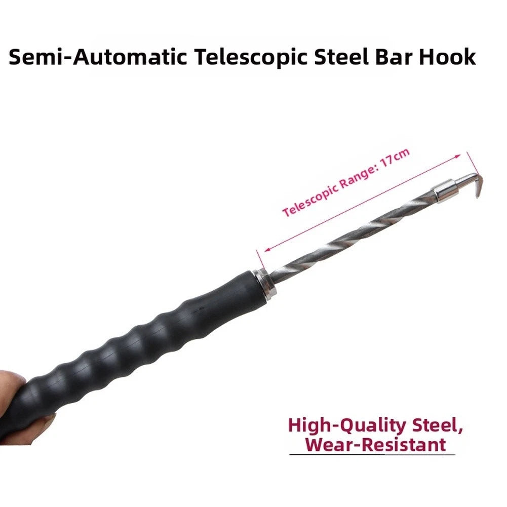 Extendable Steel Bar Hook Tool 30cm for Semi Automatic Use