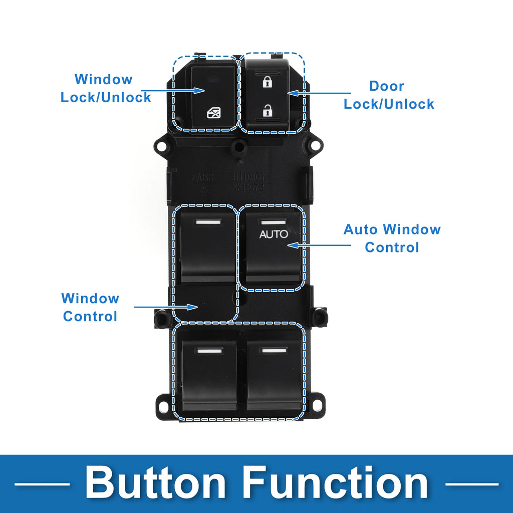 Front Right Power Window Switch for Honda Accord (2008–2012)