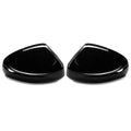 Set of 2 Rear View Side Mirror Cover Caps for Audi TT TTRS R8 (2007–2014) Gloss Black