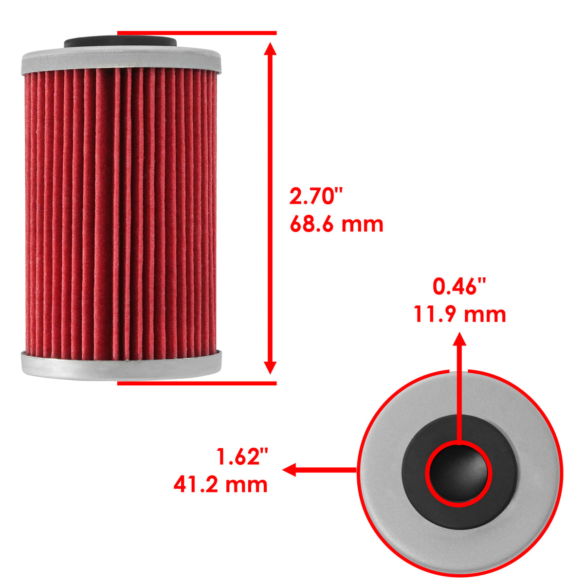 Oil Filter for KTM 625 SC Supermoto SXC LC4 SMC 2002–2006