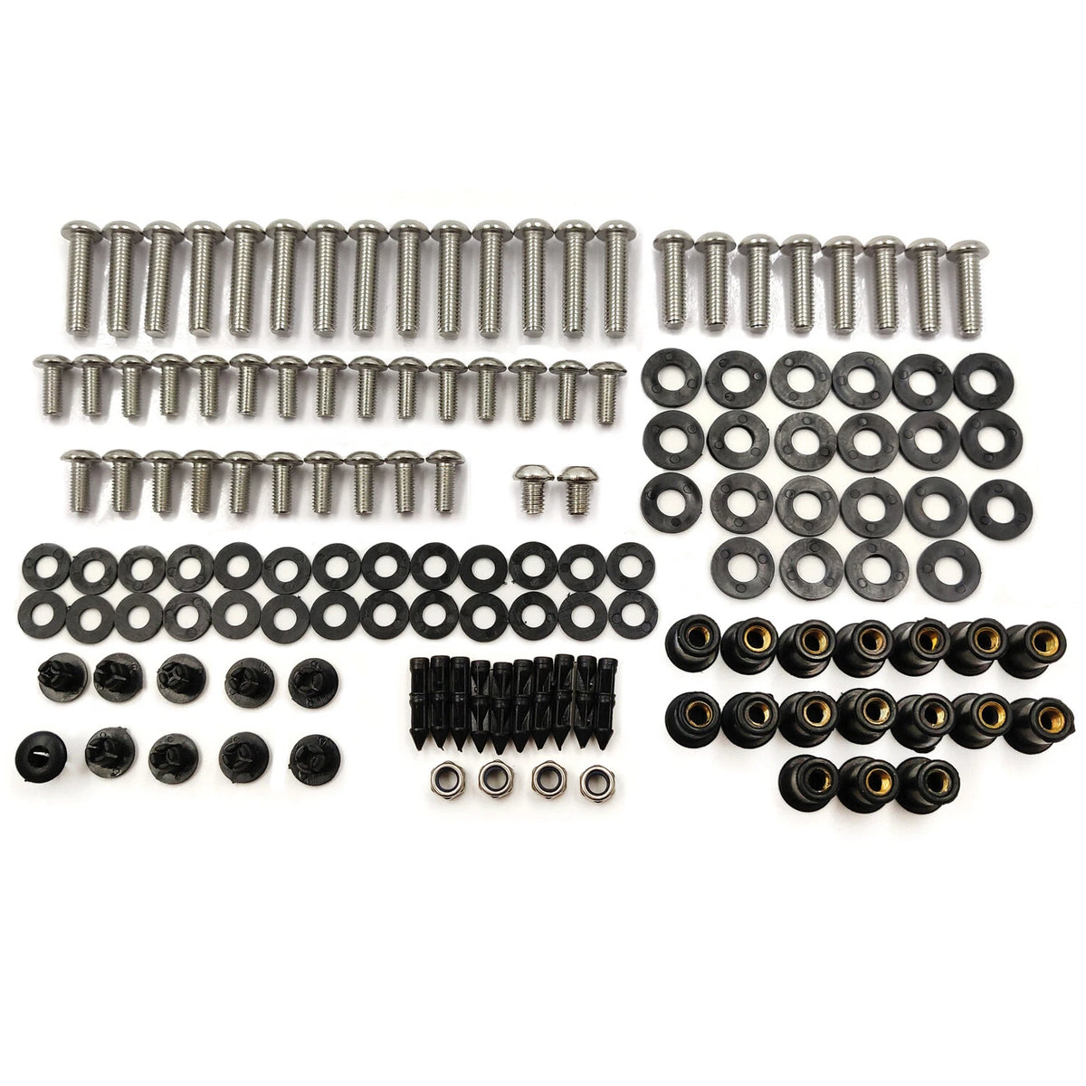 Complete Fairing Bolts Kit for Kawasaki Ninja ZX10R (2004–2005)